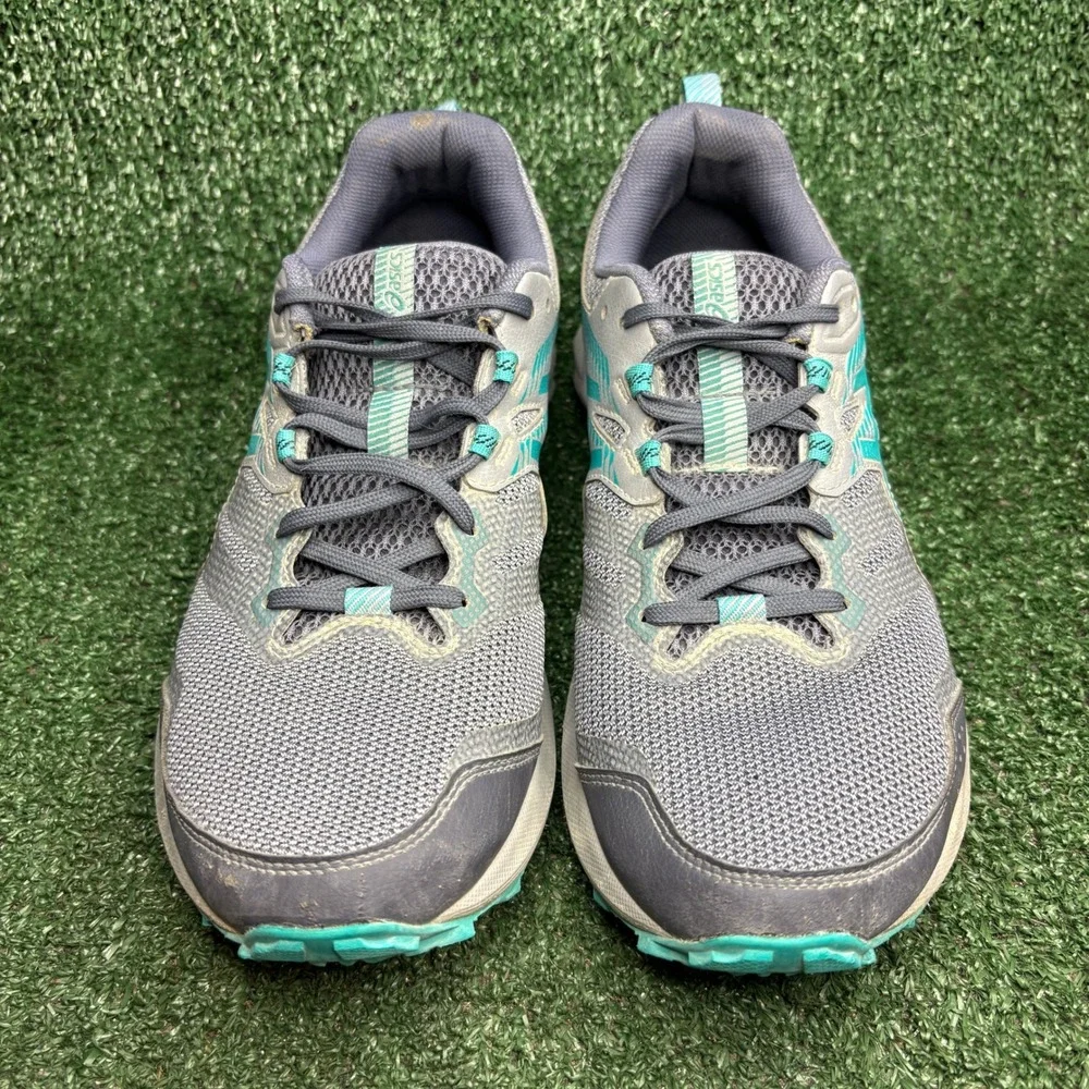 Asics Gel-Sonoma 6 Trail Running AmpliFoam Athletic Sneaker Grey‎ Teal Womens 11